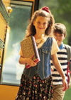 Girl holding book