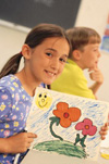 Girl with a drawing