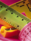 Pencil sharpener and protractor