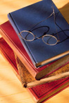 Books and glasses
