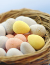 Basket of Easter eggs