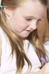 Girl coloring