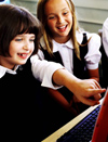 Girls in classroom