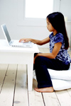Girl on computer