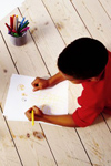 Boy drawing
