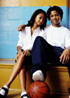 Teenage boy and girl