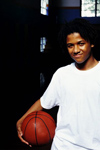Boy with basketball