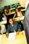 Teacher & students in a classroom