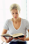 Girl reading a book