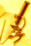 Microscope and book