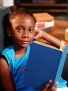 Young girl reading