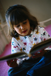 Young girl reading