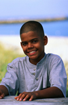 Male student smiling