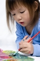 Child painting