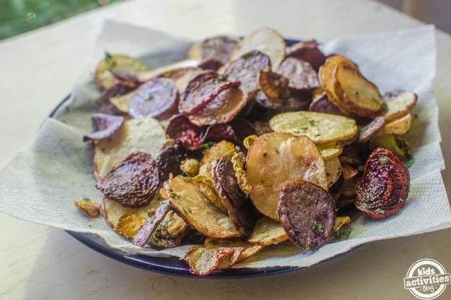 Pile of Vegetable Chips
