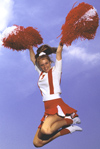 Female cheerleader