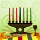 Kwanzaa candles and symbols