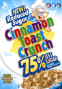 Cinnamon Toast Crunch with 75% less sugar