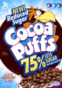 Cocoa Puffs with 75% less sugar