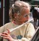 Girl playing flute