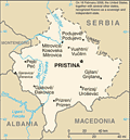Map of Kosovo