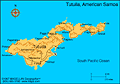 Map of Tutuila, American Samoa