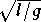 square root of l/g