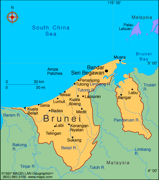 Brunei Darussalam Atlas Maps And Online Resources