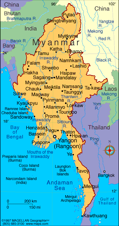 topo map for myanmar in expertgps