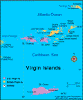 Map of the British Virgin Islands