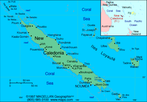 New Caledonia Map Infoplease
