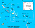 Map of the Solomon Islands