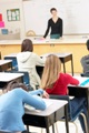 Teacher in front of a class