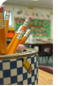 Countainer of pencils