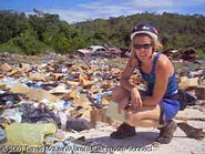 This is just one small portion of the ten tons of garbage dumped at San
Ignacio landfill every day. 