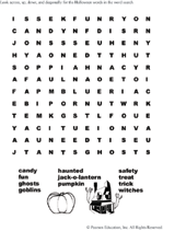 Spooky Word Search