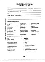 Student/Group Project Guide