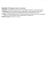 Anaconda Reading Comprehension Answers