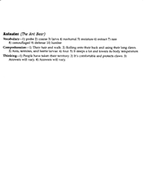 Anteater Reading Comprehension Answers