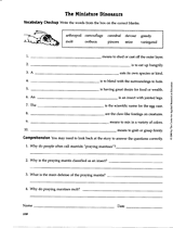 Praying Mantis Reading Comprehension Questions