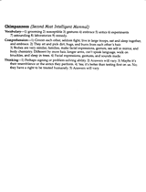 Chimpanzee Reading Comprehension Answers