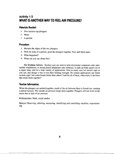 What is Another Way to Feel Air Pressure?