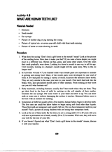 What Are Human Teeth Like? -- Activity 4.8