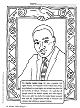 Seuss Coloring Sheets Free on This Coloring Book Page Features A Picture Of Dr  Martin Luther King