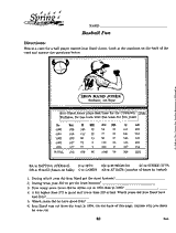 Baseball Math Word Problems printable worksheet