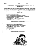 Twentieth-Century Chronology