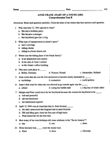 Anne Frank: Diary of a Young Girl -- Test B