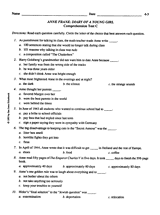 Anne Frank: Diary of a Young Girl -- Test C