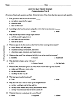 How to Eat Fried Worms Test B