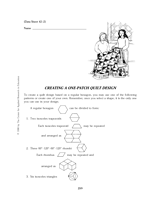Creating a One-Patch Quilt Design